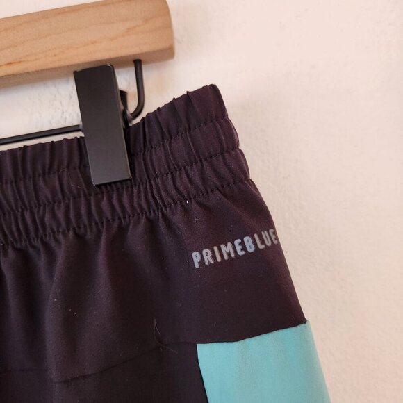 Adidas Primeblue Black Athletic Shorts Running Basketball Blue Performance L - Picture 5 of 9